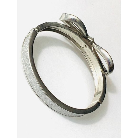 Sparkling Bow Clamper Bracelet - Picture 2 of 6